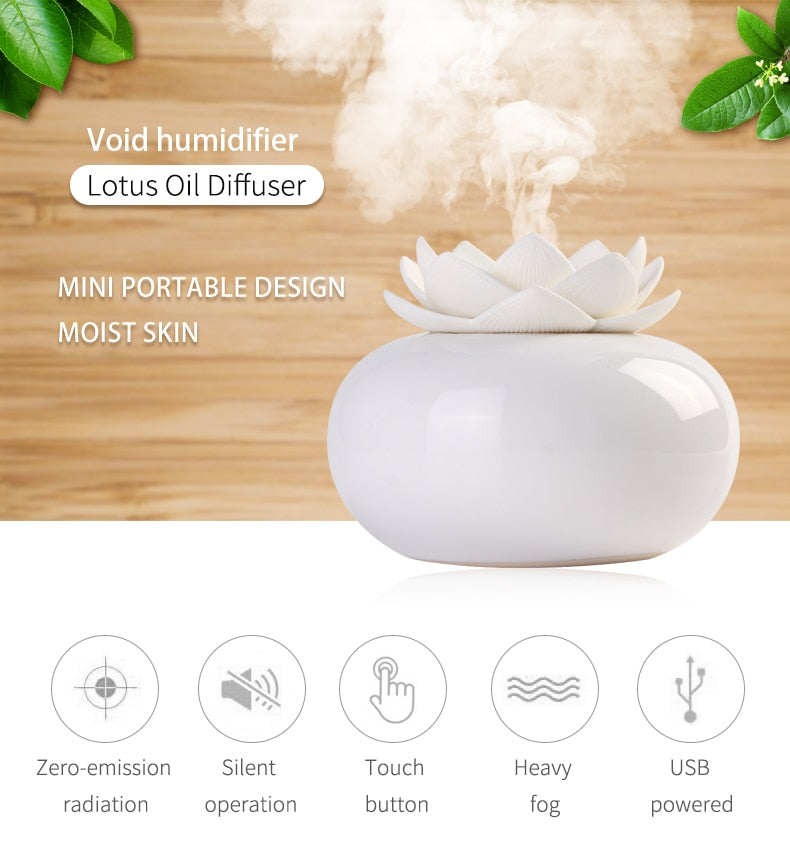 Calming Ceramic Aroma Essential Oil Diffuser Humidifier