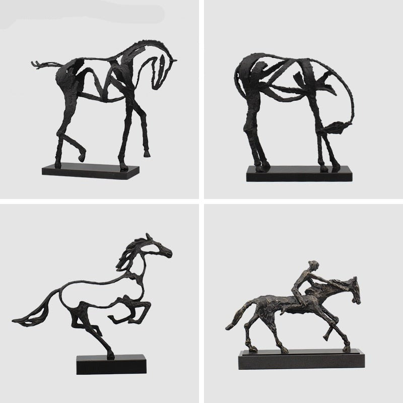 Simple Modern Horse Statue Decor Figurine