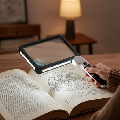 Full-Page 5X LED Reading Magnifier