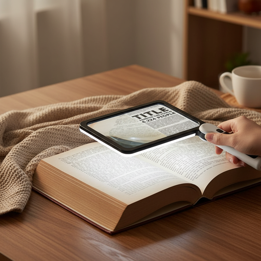 Full-Page 5X LED Reading Magnifier