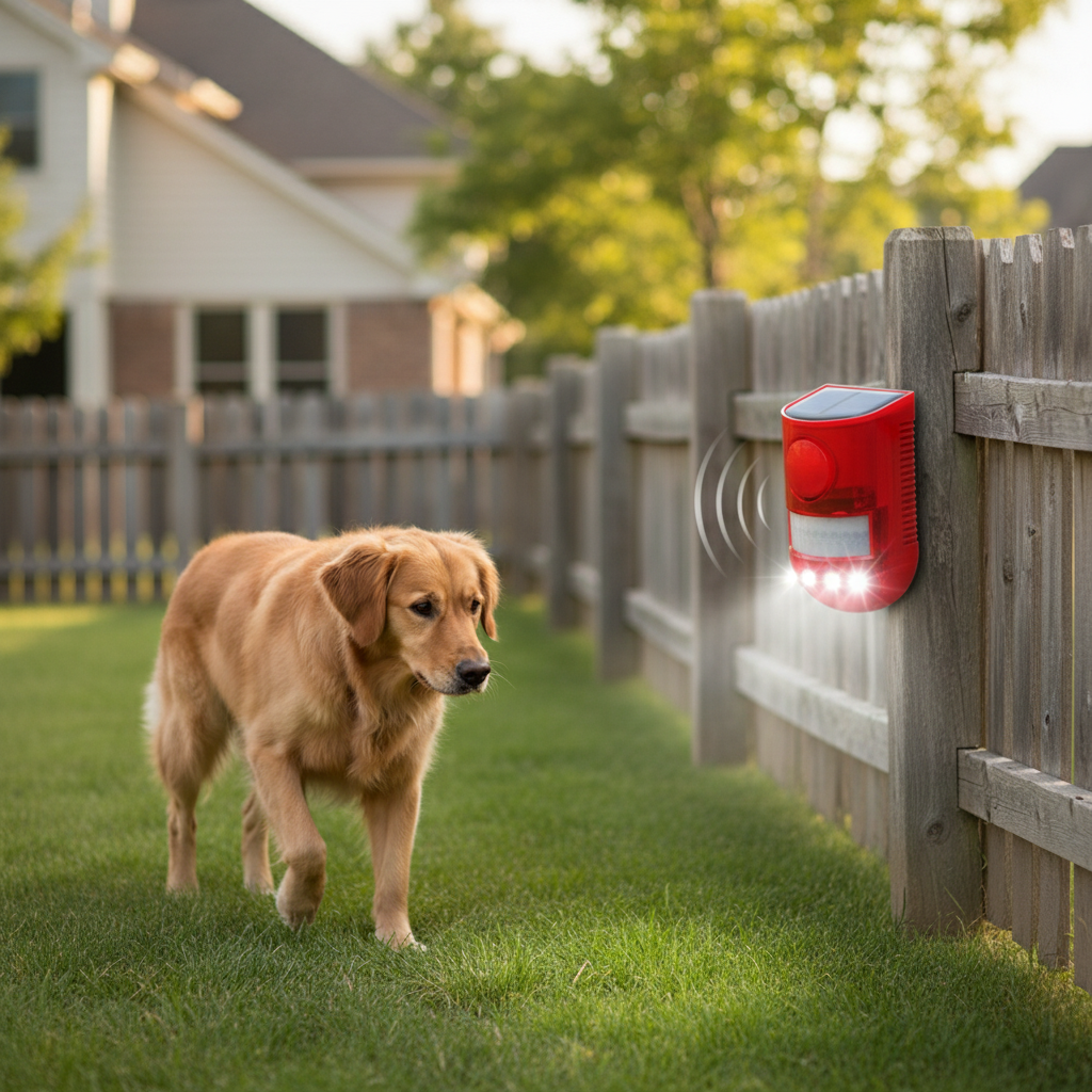 Solar Motion Sound Alarm for Dogs