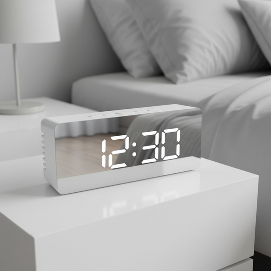 Digital LED Mirror Alarm Clock