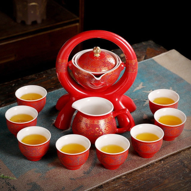 Traditional Chinese Ceramic Teapot Set - Yeezlab