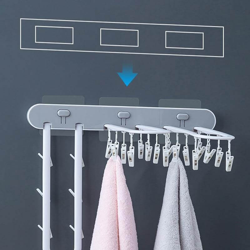 Space-Saving Foldable Sock Drying Rack Organizer