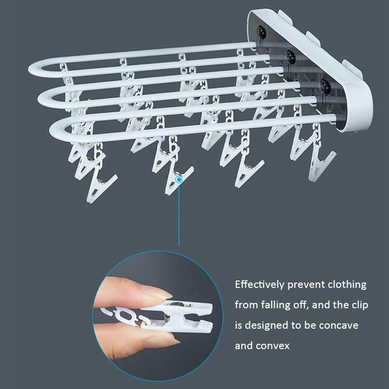Space-Saving Foldable Sock Drying Rack Organizer