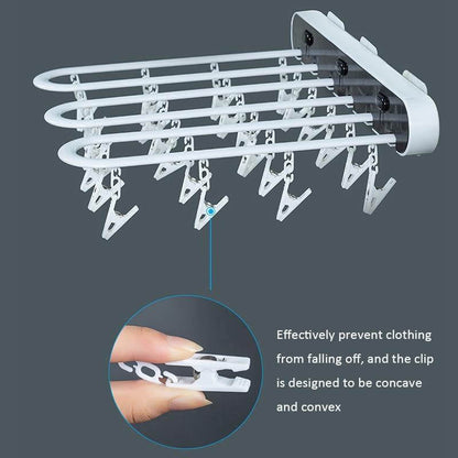 Space-Saving Foldable Sock Drying Rack Organizer