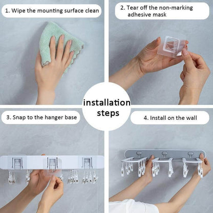Space-Saving Foldable Sock Drying Rack Organizer