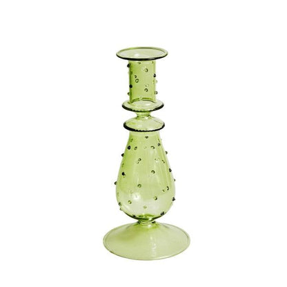 Colorful Glass Candle Holder Decorative Table Centerpiece