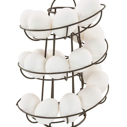 Unique Spiral Egg Holder Storage Rack