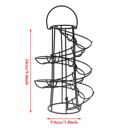 Unique Spiral Egg Holder Storage Rack