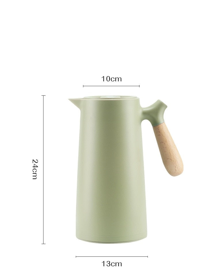Sleek Black Insulated Tea Infuser Bottle