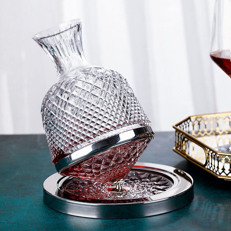 Luxury Clear Swirling Wine Decanter - Yeezlab