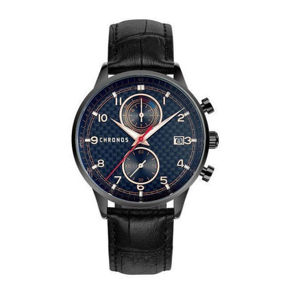 Premium Genuine Leather Band Wrist Watch