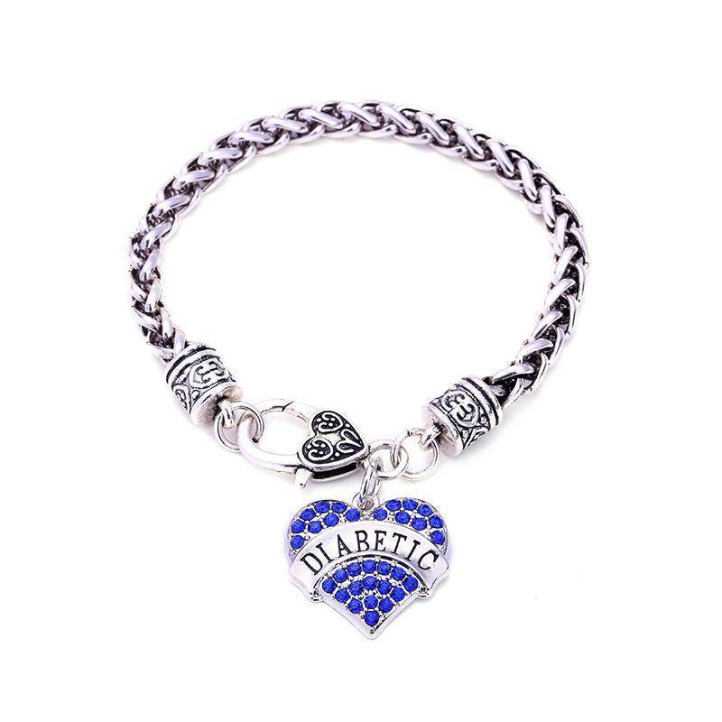 Stylish Medical Alert ID Bracelet for Women with Diabetes