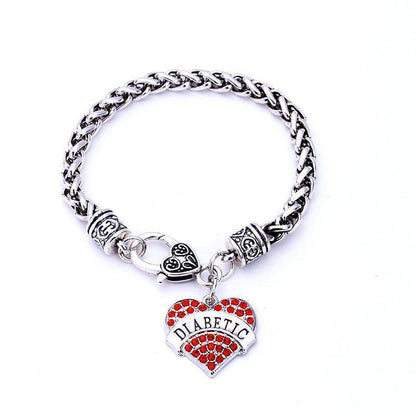 Stylish Medical Alert ID Bracelet for Women with Diabetes