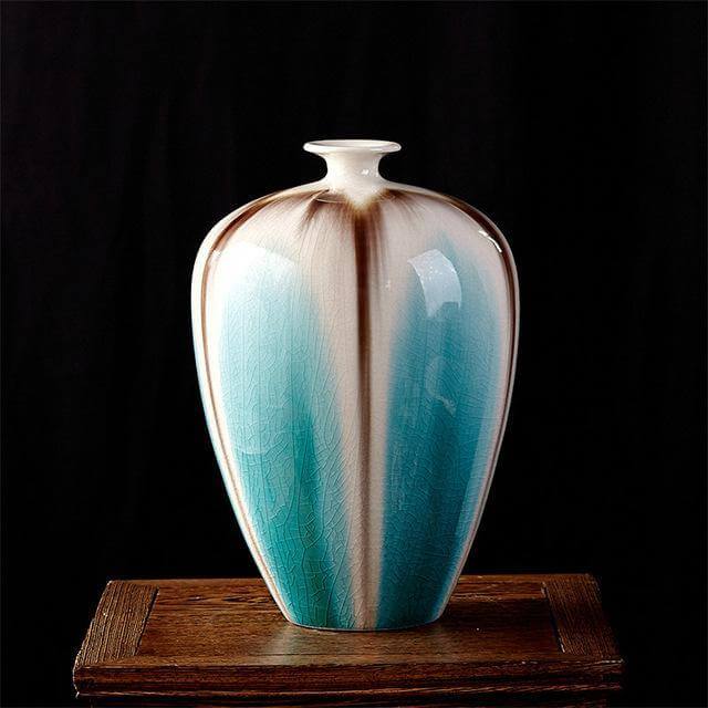 Traditional Chinese Crackled Porcelain Vase