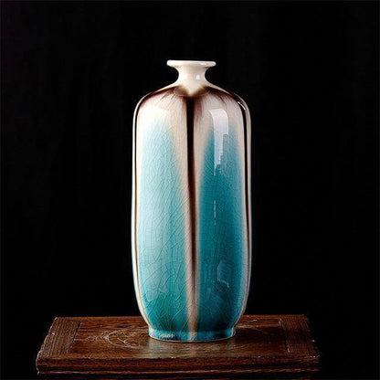 Traditional Chinese Crackled Porcelain Vase