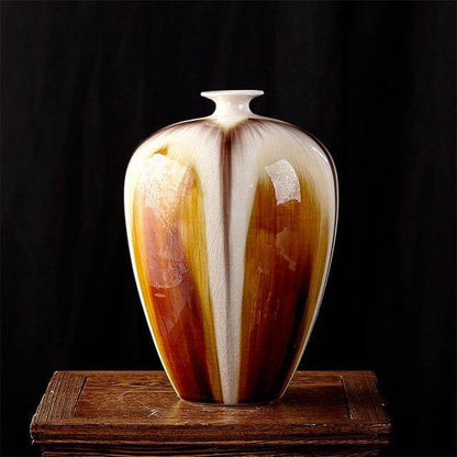 Traditional Chinese Crackled Porcelain Vase