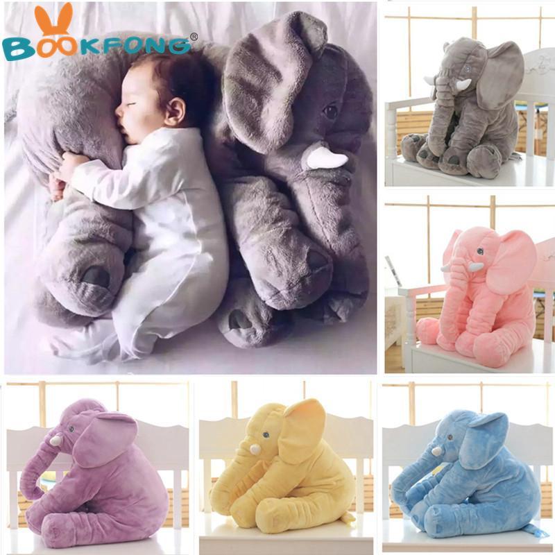 Cuddly Soft Elephant Toy Pillow