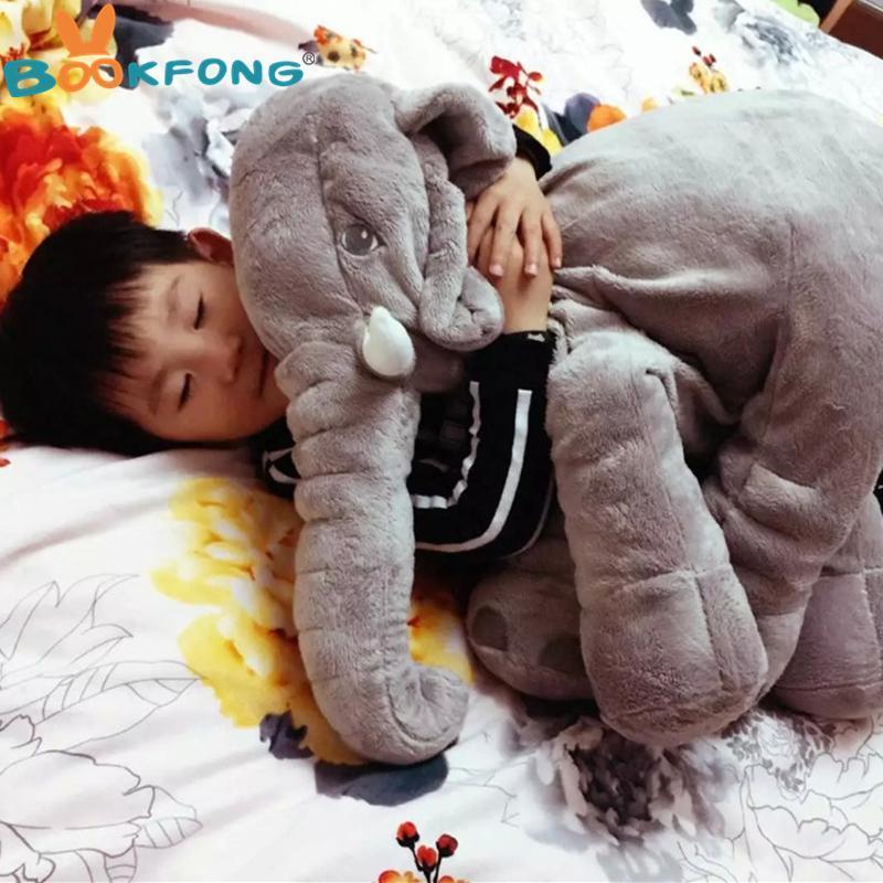 Cuddly Soft Elephant Toy Pillow