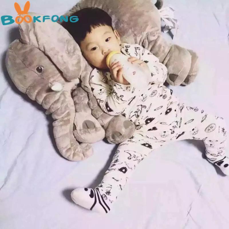 Cuddly Soft Elephant Toy Pillow