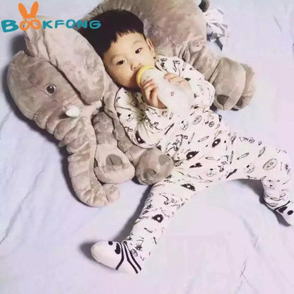 Cuddly Soft Elephant Toy Pillow
