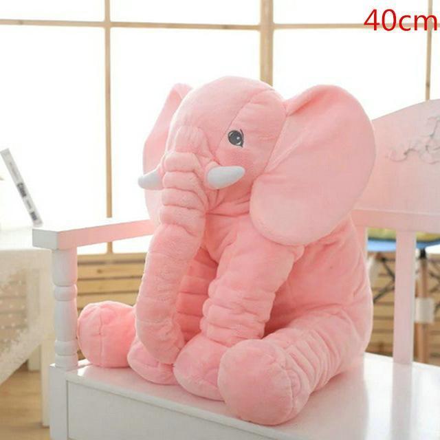 Cuddly Soft Elephant Toy Pillow