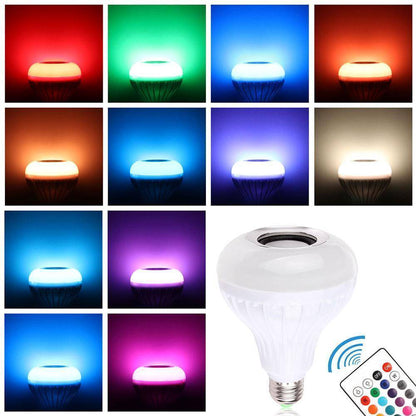 Wireless LED Bluetooth Speaker Light Bulb - Color Changing