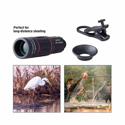 High Power 18X Zoom Phone Lens Kit with Tripod