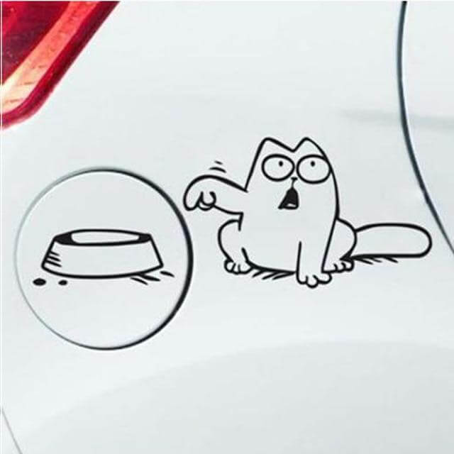 Fun Cat Bowl Car Fuel Tank Cap Cover