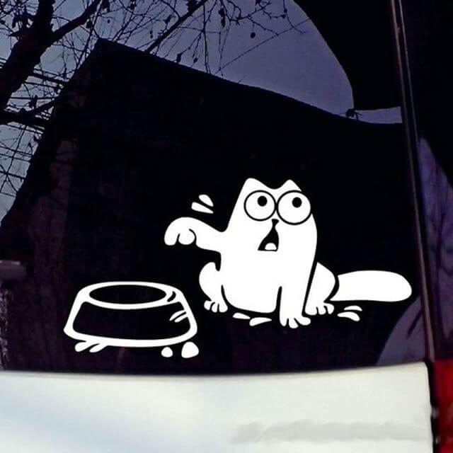 Fun Cat Bowl Car Fuel Tank Cap Cover