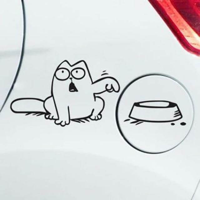 Fun Cat Bowl Car Fuel Tank Cap Cover - Yeezlab