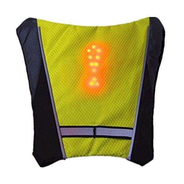 Visible LED Safety Vest for Cyclists Waterproof Reflective Jacket