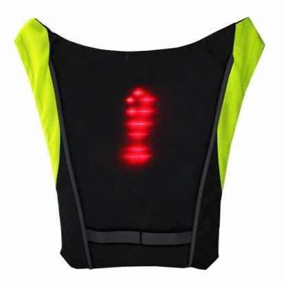 Visible LED Safety Vest for Cyclists Waterproof Reflective Jacket