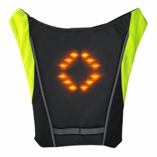 Visible LED Safety Vest for Cyclists Waterproof Reflective Jacket