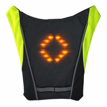 Visible LED Safety Vest for Cyclists Waterproof Reflective Jacket