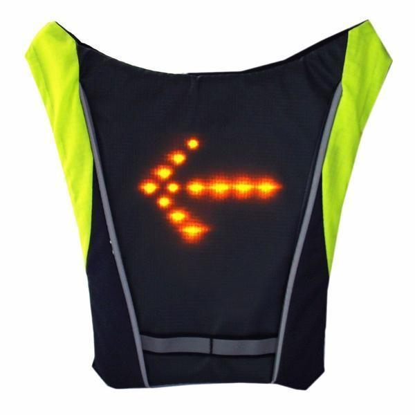 Visible LED Safety Vest for Cyclists Waterproof Reflective Jacket