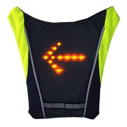 Visible LED Safety Vest for Cyclists Waterproof Reflective Jacket