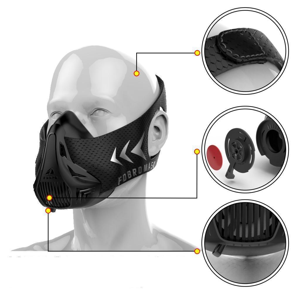 High Altitude Training Fitness Mask For Endurance Workout - Yeezlab