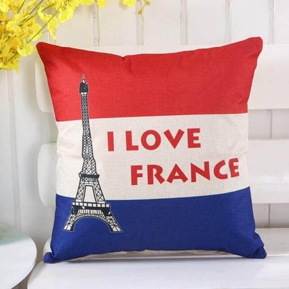 Trendy Map Printed Pillow Covers