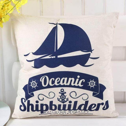 Trendy Map Printed Pillow Covers