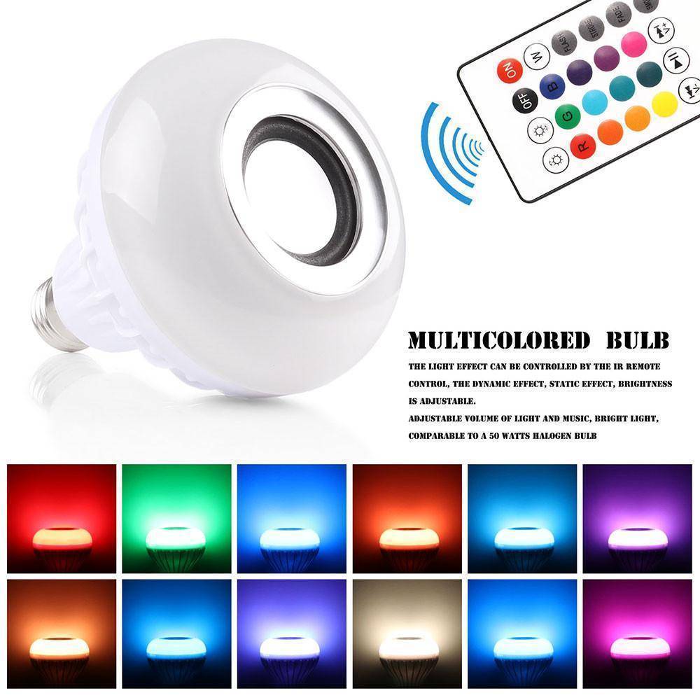 Wireless LED Bluetooth Speaker Light Bulb - Color Changing
