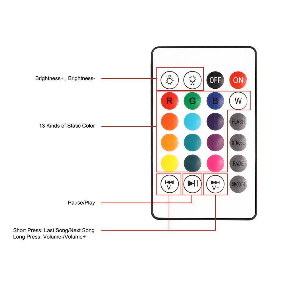 Wireless LED Bluetooth Speaker Light Bulb - Color Changing