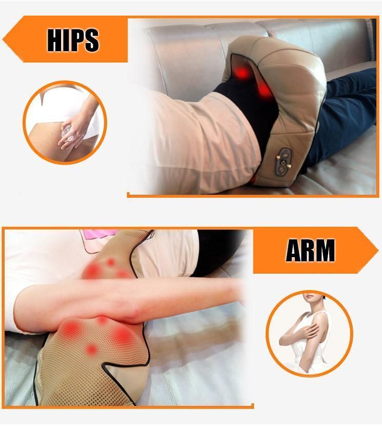 Heated U-Shaped Neck and Back Massage Cushion