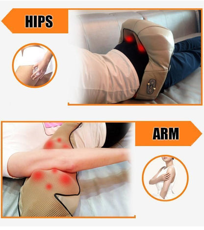Heated U-Shaped Neck and Back Massage Cushion