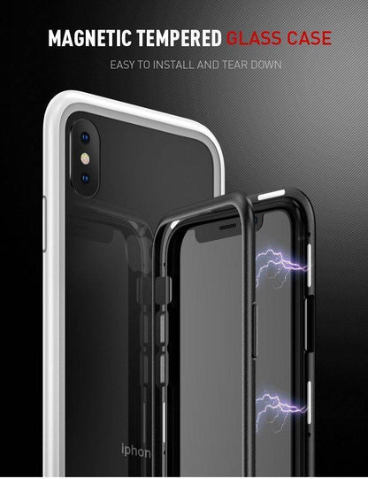 Clear Protective iPhone Glass Phone Case Cover