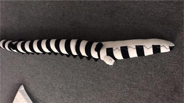 Soft Cotton Baby Pillow Crocodile House Design