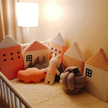 Soft Cotton Baby Pillow Crocodile House Design
