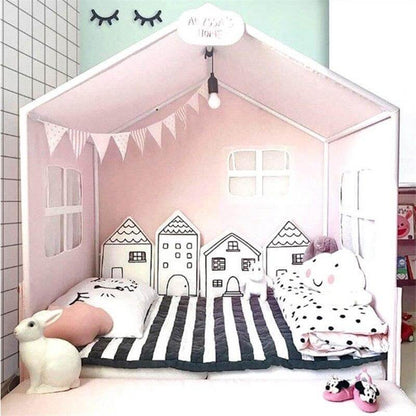 Soft Cotton Baby Pillow Crocodile House Design