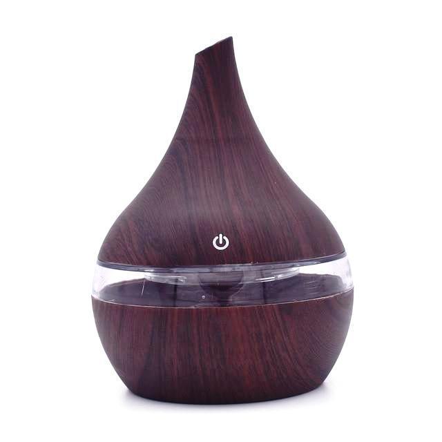 Natural Wood Electric Mist Humidifier Essential Oil Diffuser